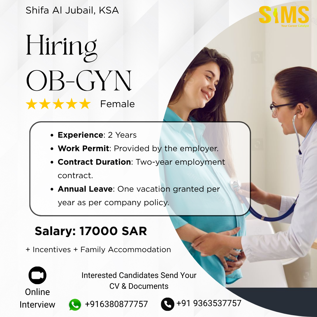 OB-GYN Specialist (Female) — job poster